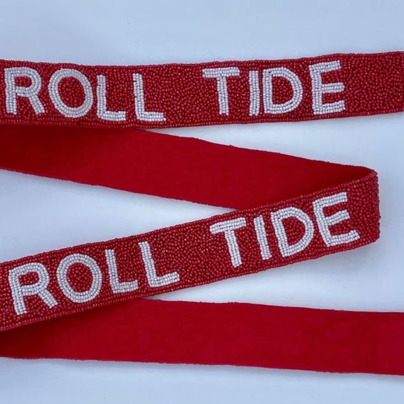 Roll Tide University of Alabama Beaded Purse Strap - Picture 4 of 4